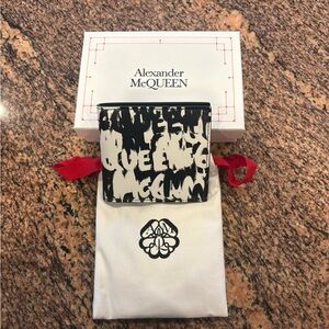 NWT Alexander McQueen Black and White Men's Wallet